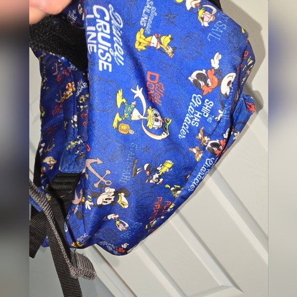 Disney Cruise Line Blue Mickey Pattern Backpack - Picture 2 of 7